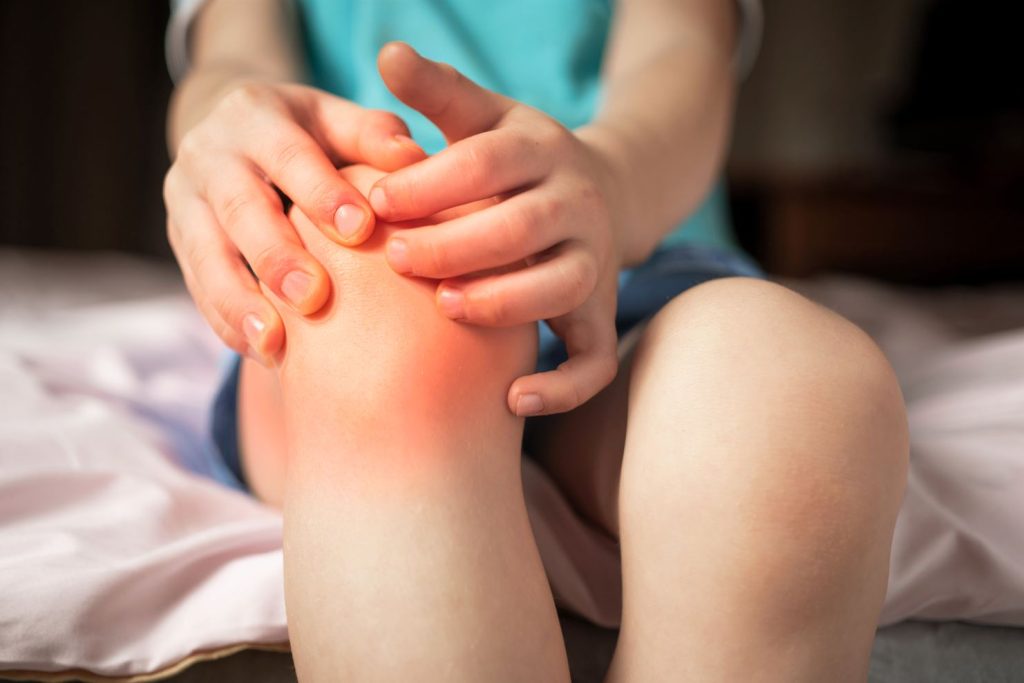 Osteochondrosis lutut, yang dikenali sebagai sindrom Osgood-schlatter.