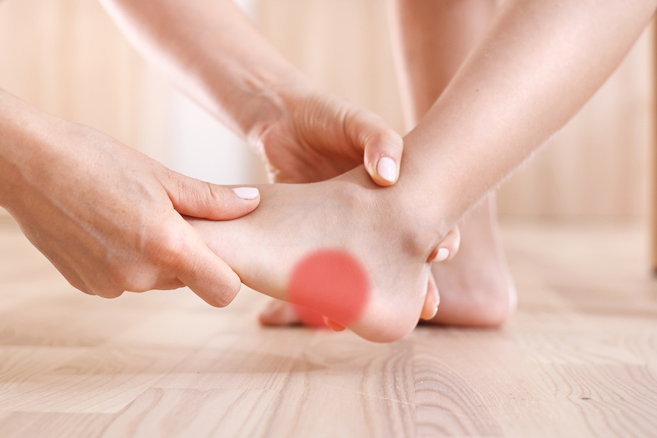 foot with iselines disease