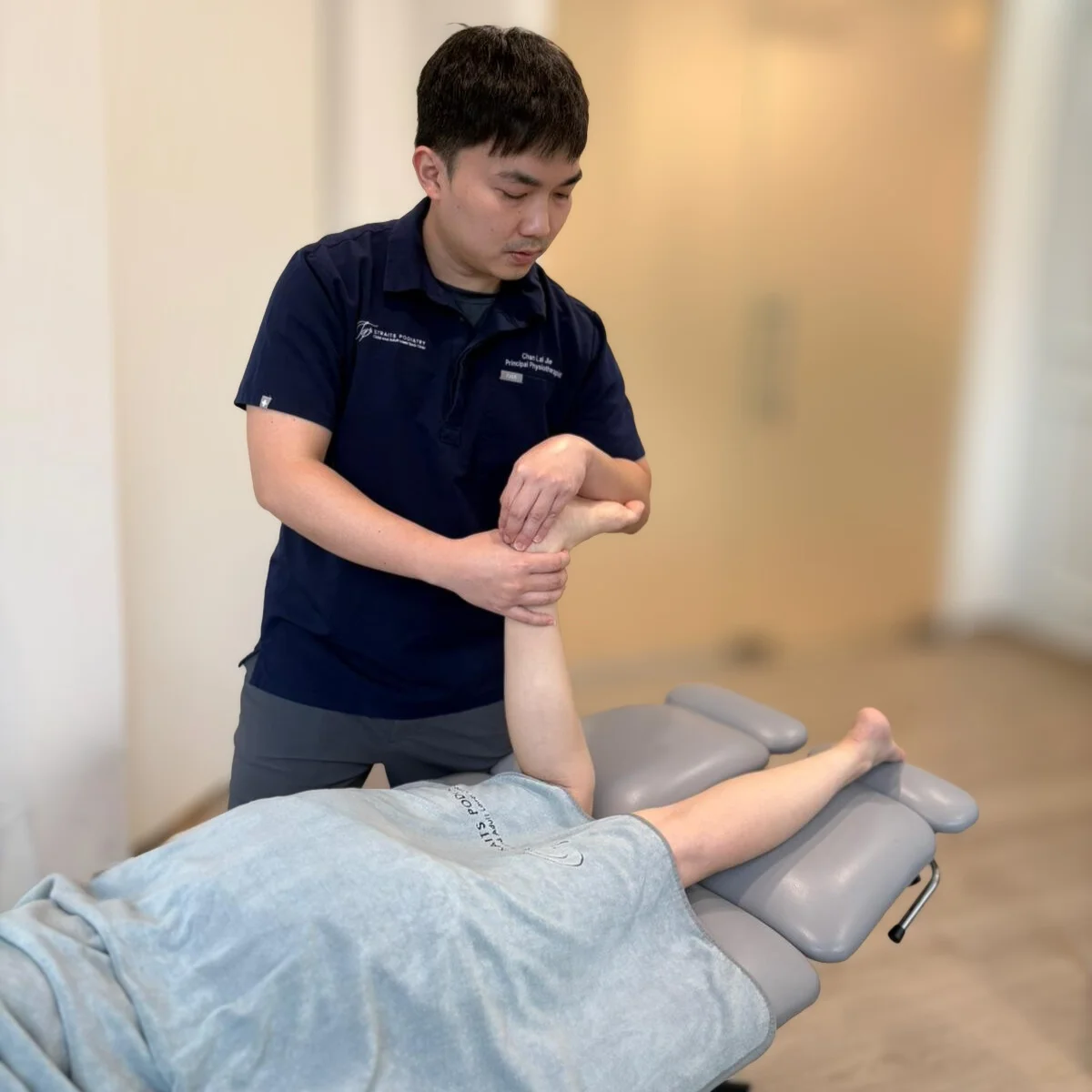 Musculoskeletal Physiotherapy exercise on patient